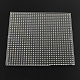 Plaques en plastique carrés de abc utilisés pour les perles à repasser 5x5mm diy X-DIY-Q009-01-2