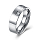 Regali di san valentino incisi amore infinito anelli di coppia in acciaio al titanio con zirconi per uomo RJEW-BB16450-8-1