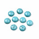 Accessoires d'artisanat teints turquoise synthétique pierres précieuses cabochons de dôme dos plat  TURQ-S266-8mm-01-1