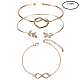 Латунные браслеты sunclue BJEW-SC0001-04G-1