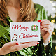 父のクリスマス炭素鋼切削ダイスステンシル  DIYスクラップブッキング用  フォトアルバム  装飾的なエンボス紙カード  ステンレス鋼色  106~169x109~132x0.8mm  2個/セット DIY-WH0309-1231-7