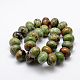 Chapelets de perles en opale vert naturel G-K209-06-2