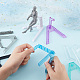 SUPERFINDINGS 8 Styles Action Figure Stand Flexible Action Base Holder Plastic Transparent Stand Base Action Figure Display Holder for Gundam Action Figures DIY Model Kits AJEW-FH0002-33-3