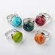 Alloy Resin Snap Buttons Snap Rings RJEW-JR00060-1