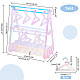 Soportes de exhibición de aretes de acrílico transparente EDIS-WH0024-07-2