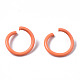 Spray Painted Iron Open Jump Rings X-IFIN-T017-04A-3