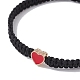 Bracelets réglables en perles tressées en fil de nylon BJEW-JB09768-01-3