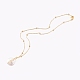 Natürliche Barockperle Keshi Perle Anhänger Halsketten NJEW-JN03372-02-2