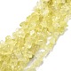 Raw Rough Natural Lemon Quartz Beads Strands G-E576-26-1
