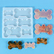 Moules en silicone pendentif bricolage en forme d'os SIMO-PW0001-327-2