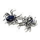 Dual-use Items Alloy Pave Jet Rhinestone Spider Brooch JEWB-C026-07E-AS-2