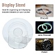 Organic Glass Bracelets/Bangles Display BDIS-N002-01-4