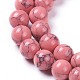 Chapelets de perles en turquoise synthétique G-E525-8mm-08-3