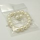 Valentines Gift for Girlfriend Glass Pearl Jewelry Sets Earrings & Bracelets SJEW-JS00265-02-2