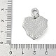 Подвески из латуни с эмалью и микропаве из циркония KK-U043-11P-02-3