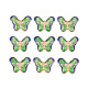 Perles en émail d'alliage de style chinois X-ENAM-L015-34E-G-2
