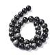 Natural Silver Obsidian Beads Strands G-D083-01A-2