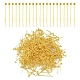 真鍮のボールヘッドピン  ジュエリー作りパーツ  ゴールドカラー  24ゲージ  20x0.5mm  ヘッド：2mm KK-YW0001-42-1