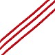 Cordones de hilos de hilo de algodón de nailon redondo teñido ecológico OCOR-L001-821-204-1