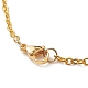 Alloy Enamel Tortoise Charm Bracelets with Iron Cable Chains for Women BJEW-JB09087-5