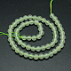 Nueva piedra natural de jade hebras de perlas redondas G-O039-16-4mm-2