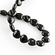 Brins de perles d'onyx noir naturel teint G-R190-10-2