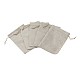 黄麻布製梱包袋ポーチ  巾着袋  バリーウッド  18x13cm ABAG-TA0001-08-2