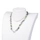 Puces fluorite naturelles perles colliers NJEW-JN01654-03-4