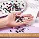 1200pcs 12 couleurs perles européennes acryliques opaques MACR-TA0001-20-8