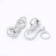 Rhodium Plated 925 Sterling Silver S-Hook Clasps STER-I016-120B-P-2