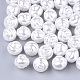 Perles d'imitation en plastique ABS écologiques OACR-T012-10B-1