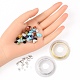 Kit de perles de puces de pierres précieuses pour la fabrication de bijoux à bricoler soi-même DIY-FS0002-20-4