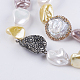 Shell collane di perle perline NJEW-P207-05-2