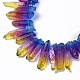 Natural Quartz Crystal Dyed Beads Strands G-I345-02D-3