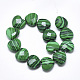 Chapelets de perles en malachite synthétique G-S357-E02-17-2