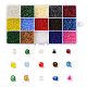 180g 15 colores cuentas de semillas de vidrio SEED-JQ0003-01A-3mm-1