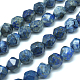 Facettes brins de perles de pierres précieuses naturelles de lapis lazuli G-J331-26-6mm-1