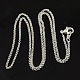 Brass Chain Necklaces X-NJEW-D079-N-1