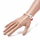 Love Flower Beads Stretch Bracelet for Kid BJEW-JB06954-5