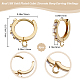 8 шт. латунные серьги-кольца ZIRC-BBC0002-15-2