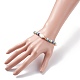 Bracelet extensible en perles naturelles avec perles heishi BJEW-TA00061-3