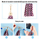 WADORN 4 Colors Leather Tassel Charms FIND-WR0005-87-3