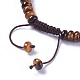 Bracelets réglables de perles tressées avec cordon en nylon BJEW-F369-B09-3