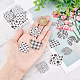 SUPERFINDINGS 20Pcs 10 Style Mixed Pattern Opaque Acrylic Pendants SACR-FH0001-08-3
