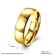 Подарки ко дню святого валентина глазурованные парные кольца из титановой стали для мужчин RJEW-BB16396-9-3