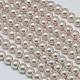 Hebras redondas de perlas de vidrio teñido ecológico HY-A002-10mm-RB007-1