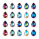 Cheriswelry 100pcs 10 Farben nähen auf Strass DIY-CW0001-38-2
