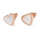 6 Pairs Natural White Shell Heart Stud Earrings EJEW-G291-02M-3