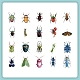 40 Uds. Etiquetas adhesivas impermeables para insectos de mascotas de 20 estilos PW-WG83746-10-1