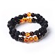 Natural & Synthetic Mixed Stone Beads Stretch Bracelets Sets BJEW-JB04220-2